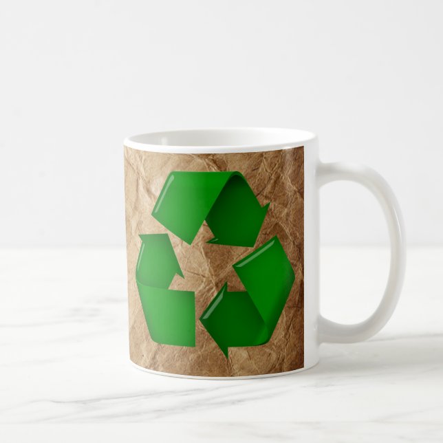 Recycle - Krummpapier Kaffeetasse (Rechts)