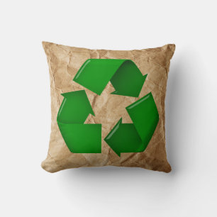 Recycle - Krummpapier Kissen
