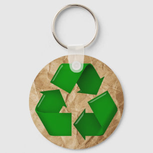 Recycle - Krummpapier Schlüsselanhänger