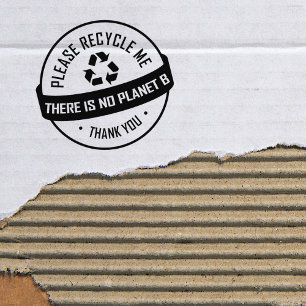 Recycle mir bitte, es gibt keinen Planeten B, dank Gummistempel
