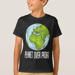 Recycle "Planet over Profit" Rette Umwelt und Umwe T-Shirt
