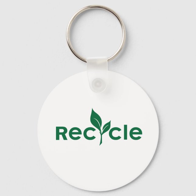 Recycle Schlüsselanhänger (Vorderseite)
