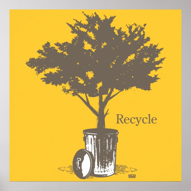 Recycle Tree Poster (Vorne)