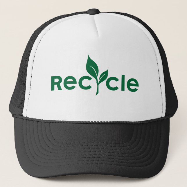Recycle Truckerkappe (Vorderseite)