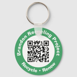 Recycle von Projekt QR Code Recycle & Erneuerung. Schlüsselanhänger