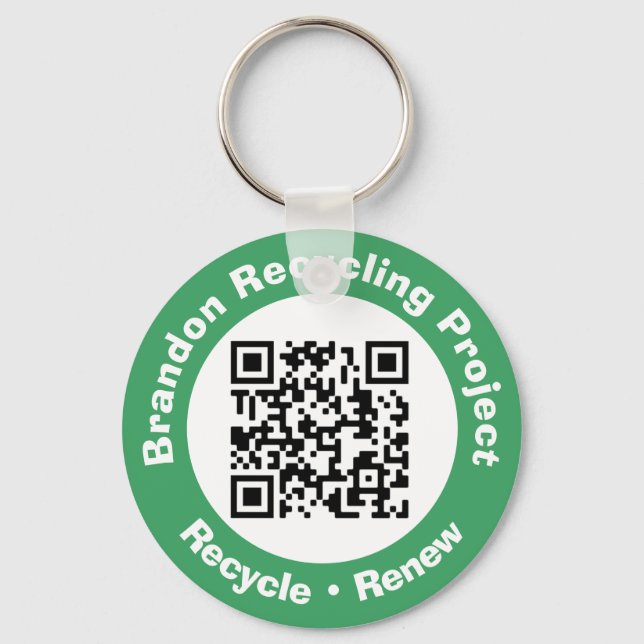 Recycle von Projekt QR Code Recycle & Erneuerung. Schlüsselanhänger (Vorderseite)