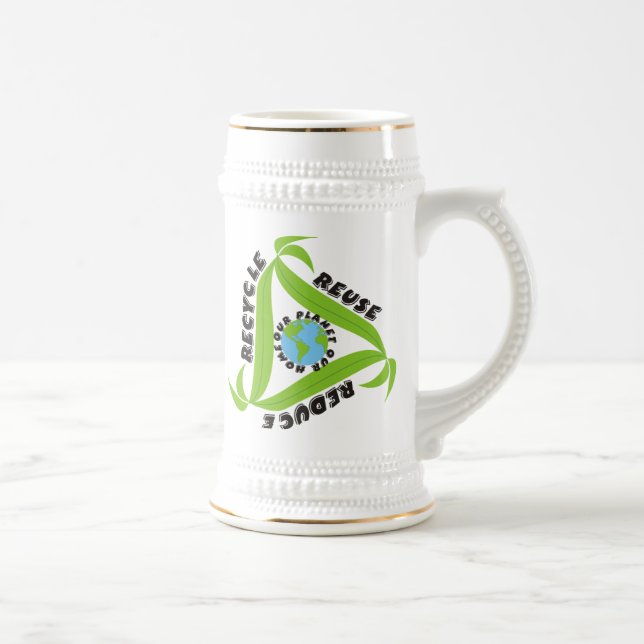 Recycle, Wiederverwendung, Verringerung der Tasse (Rechts)