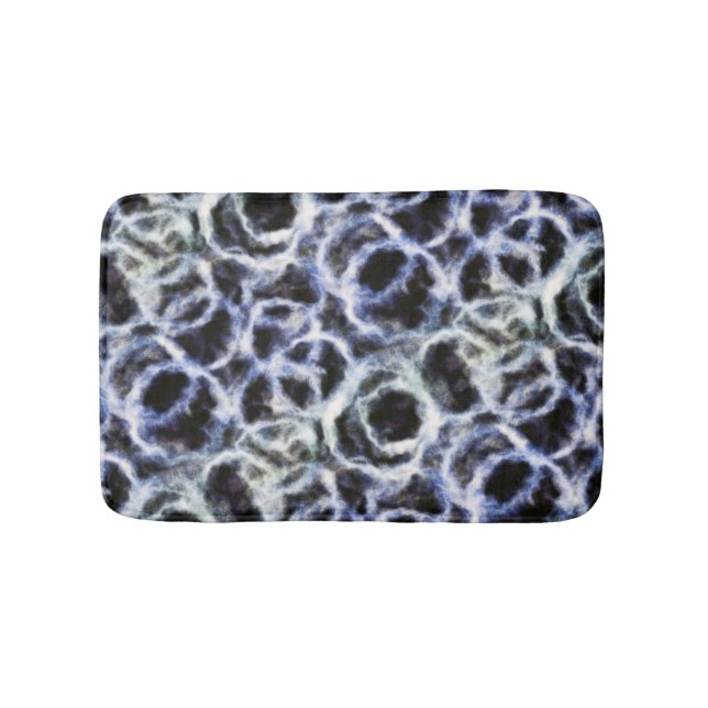 recycled indigo shibori : badematte (Vorderseite)
