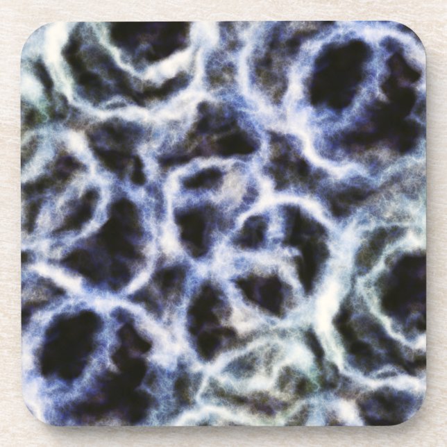 recycled indigo shibori : getränkeuntersetzer (Vorderseite)