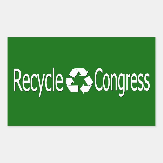 Recycler les autocollants de congrès (Devant)