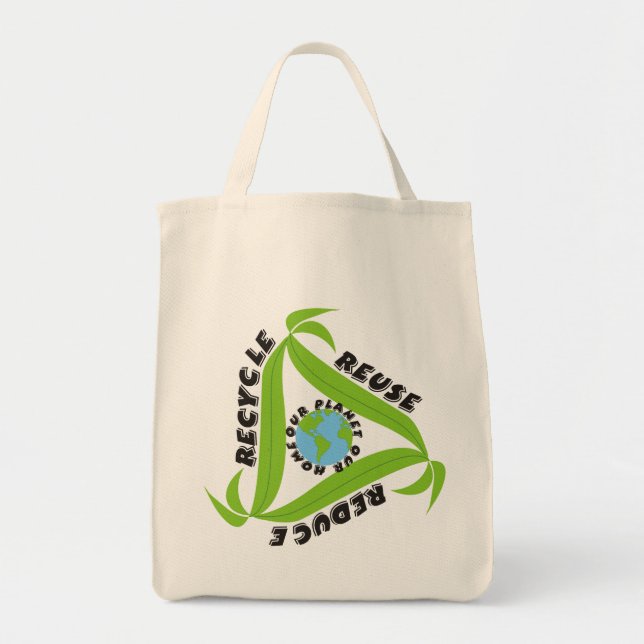 Recycler, Réutiliser, Réduire Les Sacs (Devant)