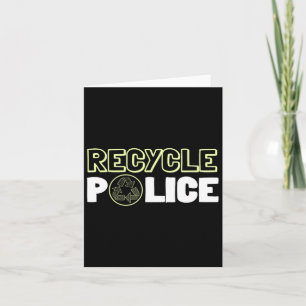 Recycling-Enthusiast Wiederverwertungs-Polizei Erd Karte