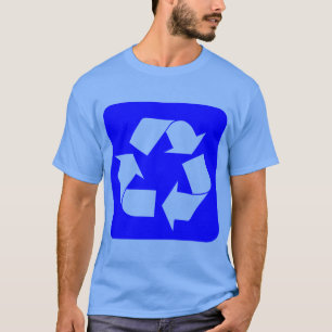 Recycling-Symbol - Blau T-Shirt