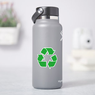 Recycling-Symbol - Grün Aufkleber
