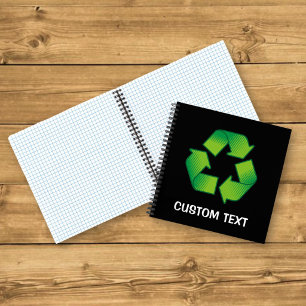 Recycling-Symbol Notizbuch