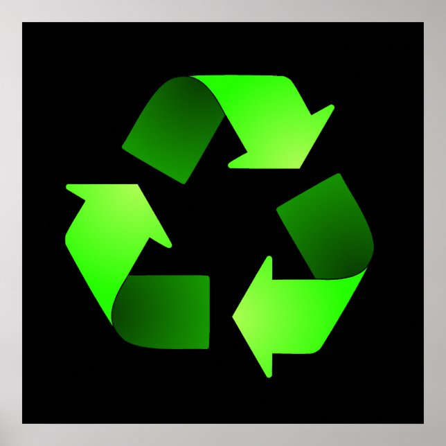 Recycling-Symbol-Poster Poster (Vorne)
