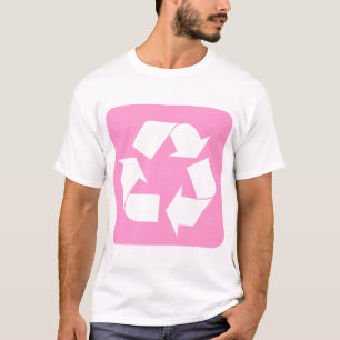 Recycling-Symbol - Rosa T-Shirt