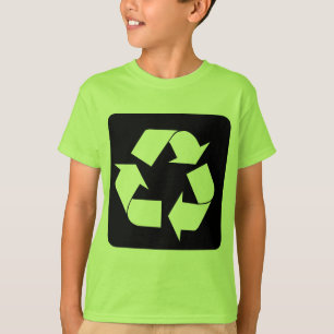 Recycling-Symbol - Schwarz T-Shirt