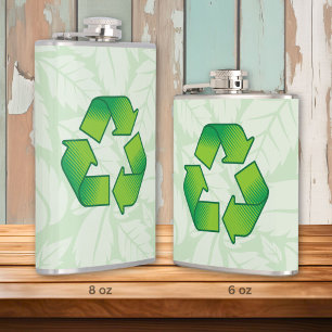 Recyclingsymbol Flachmann