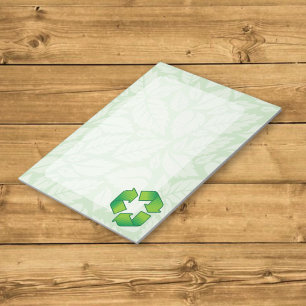 Recyclingsymbol Notizblock