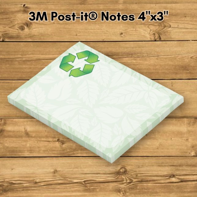 Recyclingsymbol Post-it Klebezettel (Von Creator hochgeladen)