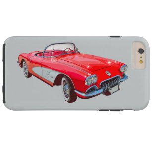 Red 1958 Corvette Convertible Classic Car Tough iPhone 6 Plus Hülle