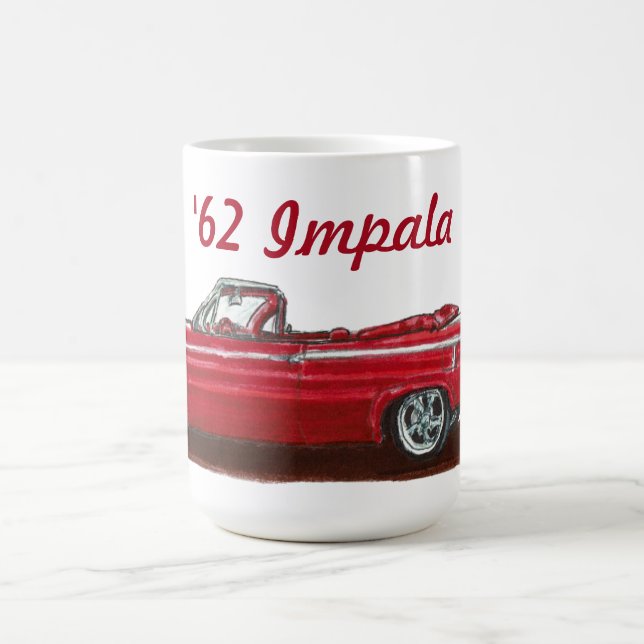 Red 1962 Impala Cabrio Kaffeetasse (Mittel)