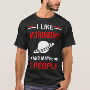 Red 3 People Astronomie T-Shirt