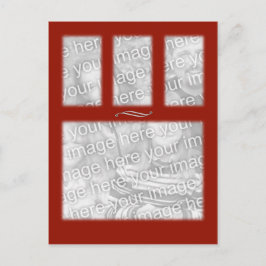 Red 4 quadratische Vorlage Postkarte