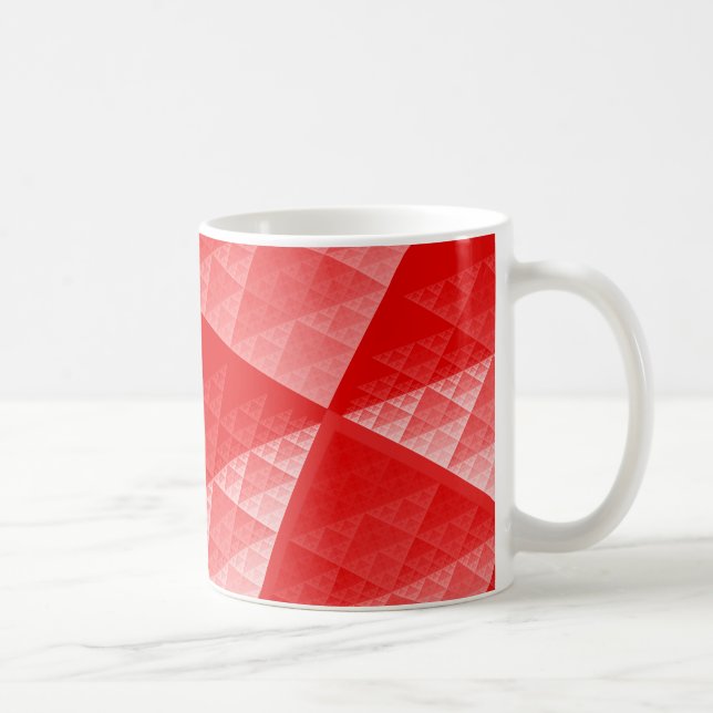 Red abstract pattern kaffeetasse (Rechts)