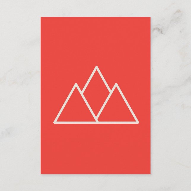 Red Abstract Wallpaper | Bold Minimalist Design Begleitkarte (Vorderseite)