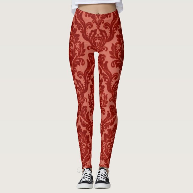 Red Acanthus Leggings (Vorderseite)