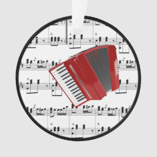 Red Accordion, beliebtes Design, Ornament