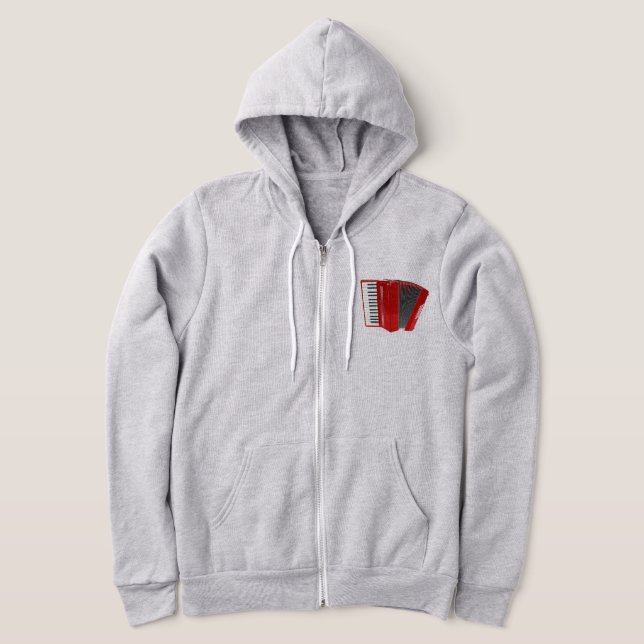 RED ACCORDION ILLUSTRATION HOODIE (Ablage )