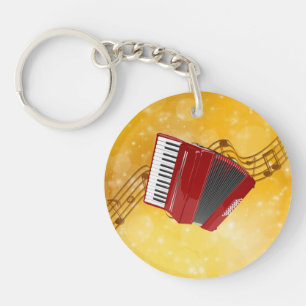 Red Accordion, Notes musicales sur Gold Arrière -