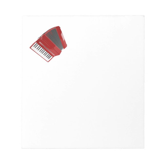Red Accordion Notizblock (Vorderseite)