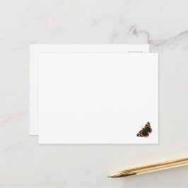 Red Admiral Butterfly Card Postkarte
