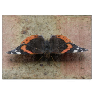 Red Admiral Butterfly Cutting Board Schneidebrett