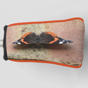 Red Admiral Butterfly Golf Putter Cover Headcover