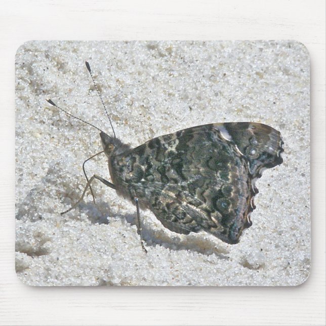 Red Admiral Butterfly on Beach Coordinated Items Mousepad (Vorne)