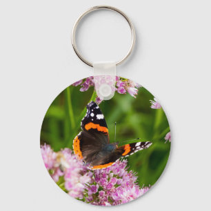 Red Admiral Butterfly Schlüsselanhänger