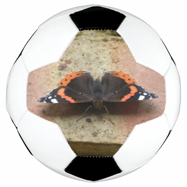 Red Admiral Butterfly Soccer Ball (Vorderseite)