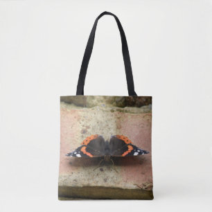 Red Admiral Butterfly Tote Bag Tasche