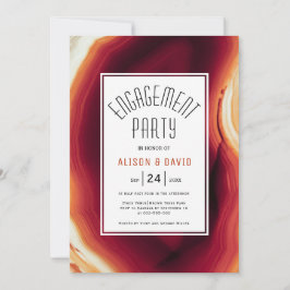 Red-Agate-Slip-Hochzeit im Herbst Einladung