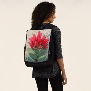 Red Agave Blume Rucksack