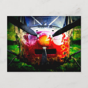 Red Aircraft - klein, aber scharf Postkarte