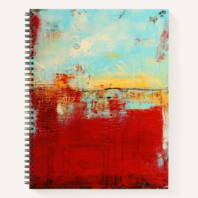 Red Alaskan Abstrakt Notizbuch (Vorderseite)
