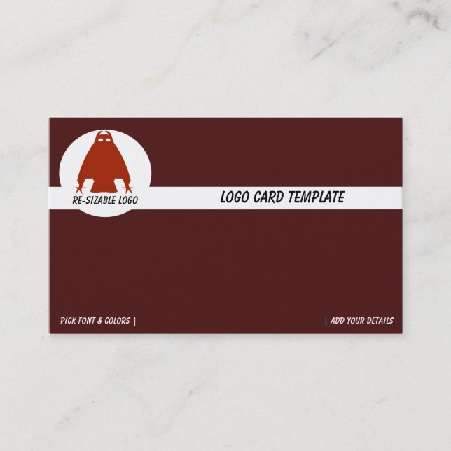 Red Alcile Owl Logo Business Card Visitenkarte (Vorderseite)