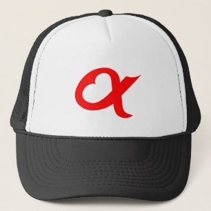 Red Alpheart Truckerkappe
