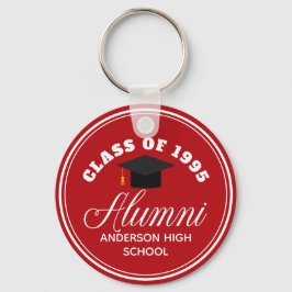Red Alumni High School Wiedersehen Personalisiert Schlüsselanhänger